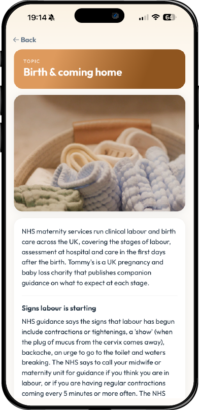 Topic detail: Birth and coming home